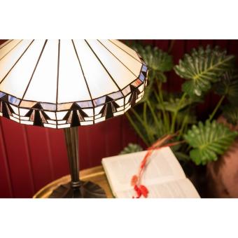 Lampe de table Tiffany 41cm beige marron 52316172