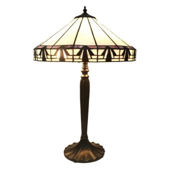 Lampe de table Tiffany 41cm beige marron 52316172